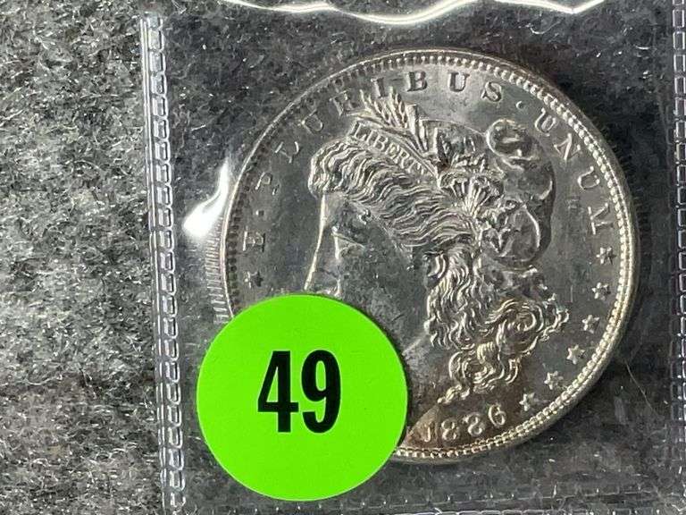 1886 Morgan Silver Dollar, Ungraded