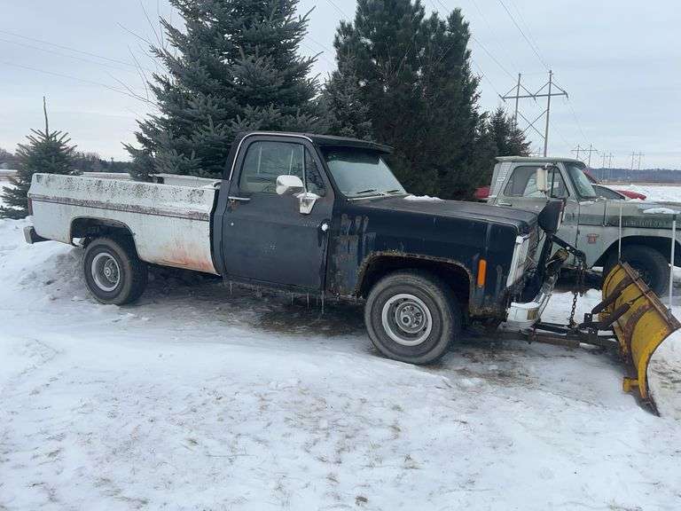 1980 Chevrolet K-10 Plow Truck, With Meyer 7.5’ Plow, 350ci. V8, 4x4, Auto,