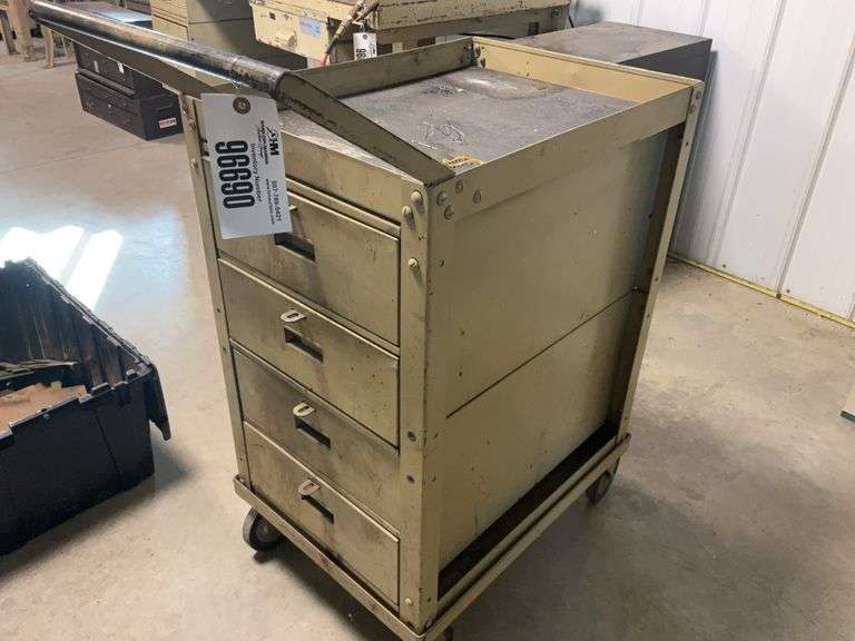 4 Drawer Rolling Shop Cart 18“ x 24“ x 36“ without handle