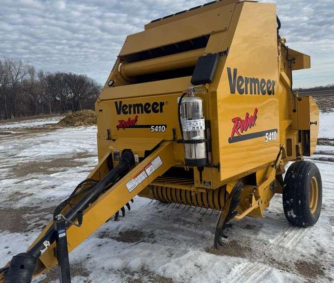 !!!Vermeer 5410 Rebel Round Baler, 4x5 Bale, 540 PTO, Net Wrap, 1765 Bales,