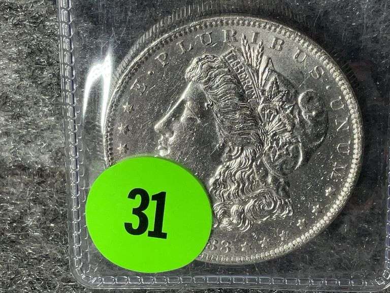 1883 Morgan Silver Dollar, Mint Marked “O”, Ungraded