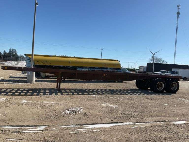 48ft flat bed trailer - NO TITLE, PARTS ONLY
