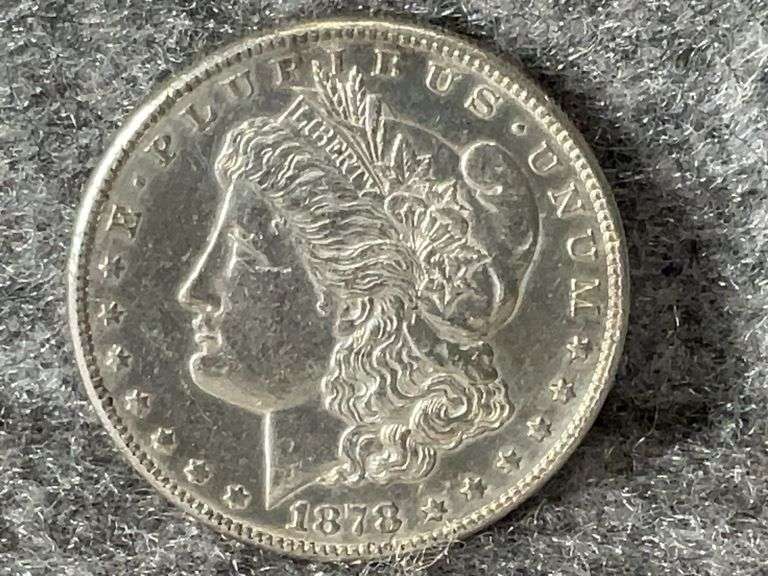1873 Morgan Silver Dollar, Mint Marked “S”, Ungraded