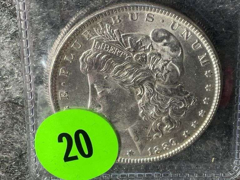 1889 Morgan Silver Dollar Coin, Ungraded