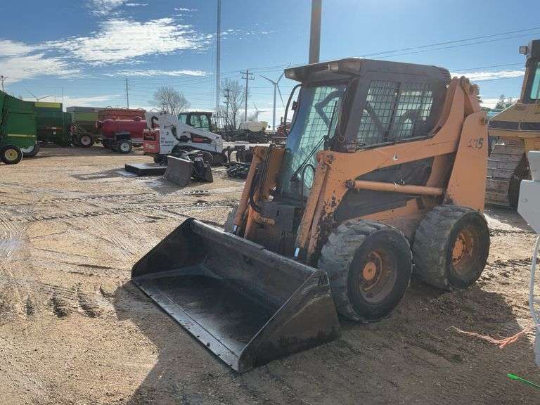 Case 435 Series 3 skid loader, 6958 hours; 2 speed, power quick attach