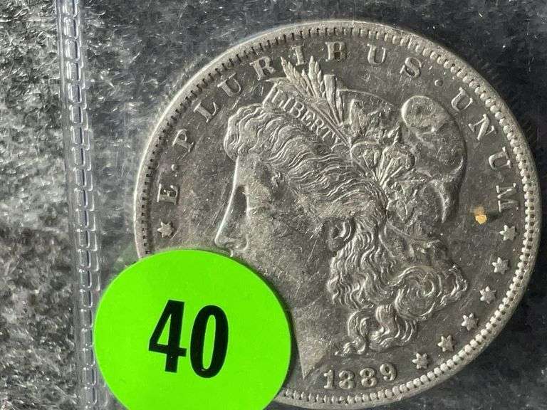 1889 Morgan Silver Dollar, Mint Marked “O”, Ungraded