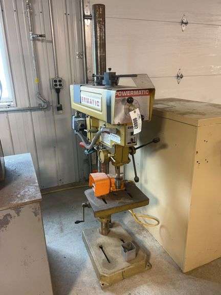 Powermatic Model 1150 drill press, 3/4 Hp, 3 Ph, Foot pedal switch