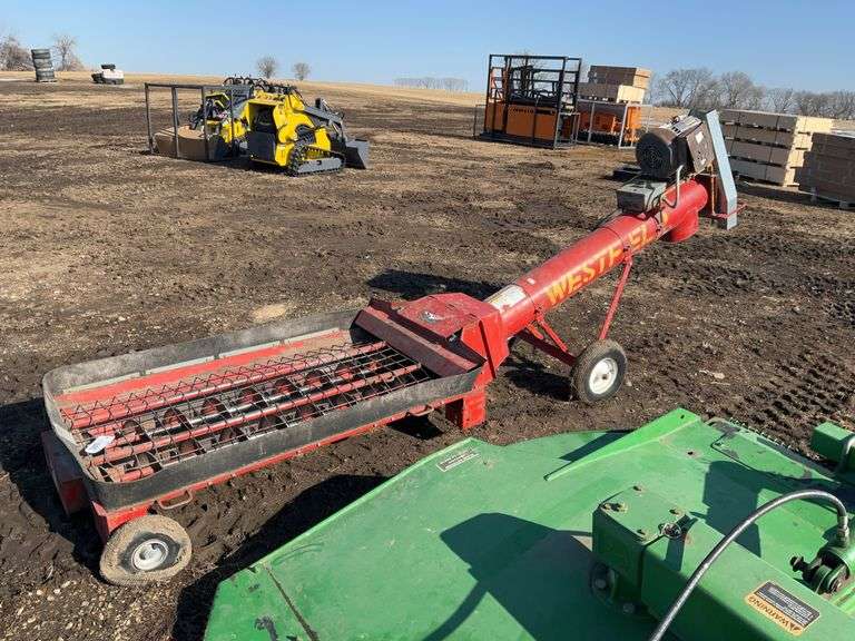 Westfield Model MK 10” LP Jump Auger, 7.5 HP, Single Phase Motor, Serial#76