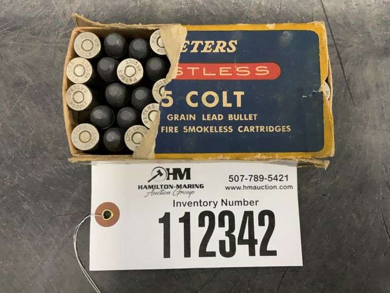 50 Peters Rustless 45 Colt Cartridges - Hamilton-Maring Auction Group