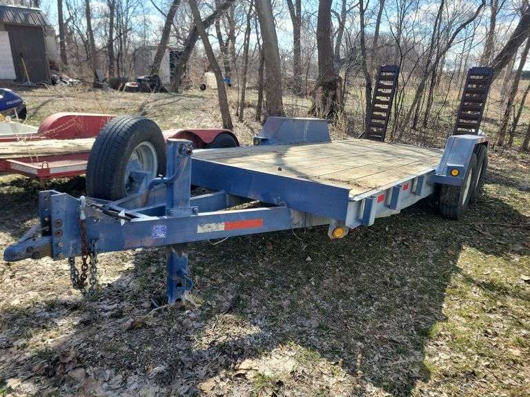 2004 Felling Flatbed Trailer, 18’x83”, 7,000lb Tandem Axle, Small Dovetail,