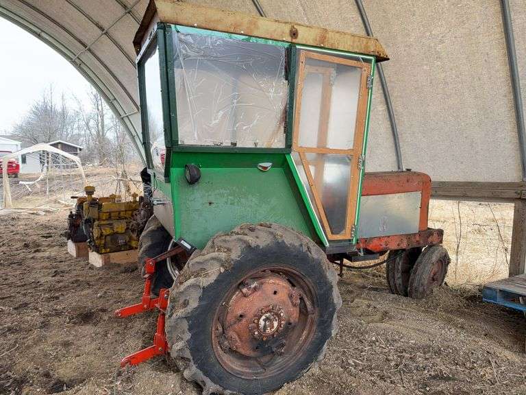 Allis Chalmers WD45 Reversed Tractor, Custom Cab, Narrow Front, 3 Point, 13