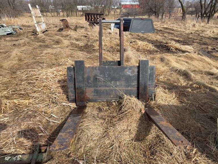42” Shop Built Pallet Forks, Skid loader Mount