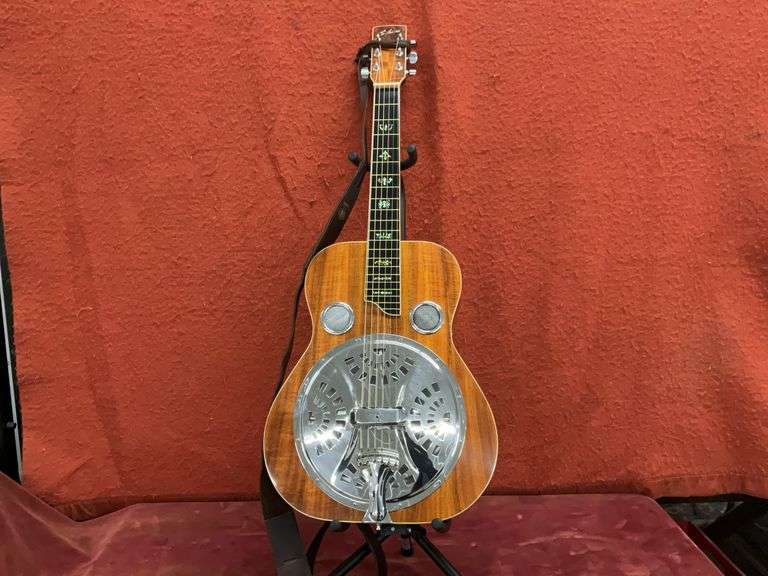 Dobro Resonator Guitar with Square Neck, Single Cone Resonator System, Flam