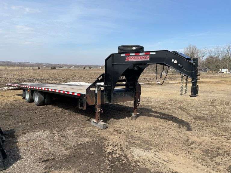 2020 Midsota 5th Wheel Gooseneck Trailer 30’x102” Tandem Duals, Oil Bath,12