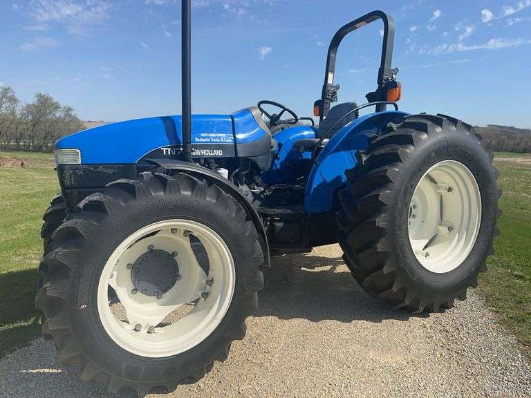 2003 New Holland TN70 MFWD Tractor, 973 Owner Hours, 8 Speed, 3 Point Hitch