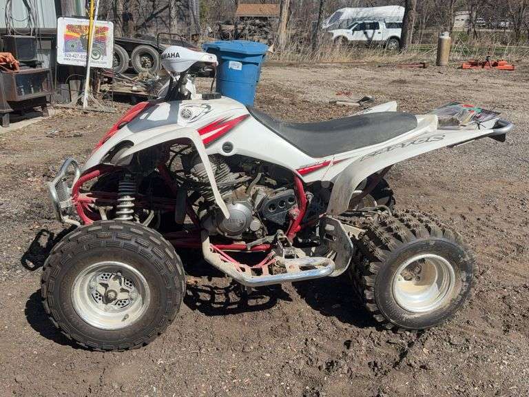 2005 Yamaha Raptor 350R ATV, 350cc, 6 Speed Manual, Nerf Bars, Hand Guards,