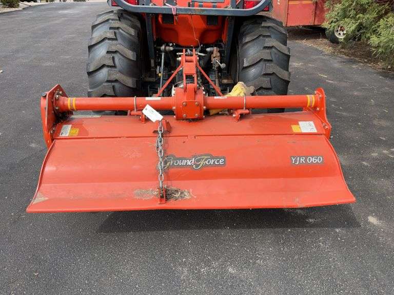Young Model YJR060 Ground Force 3 Point Tiller, 60”, Stabilizer Stands, Ser