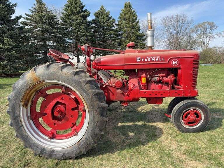 Farmall Model M Restored NF 13-6-38 Tires Rear Wheel Weights Draw Bar 540 P