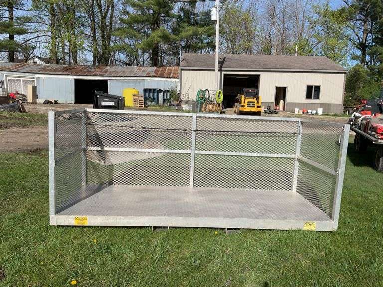 10ft x 4ft aluminum man basket
