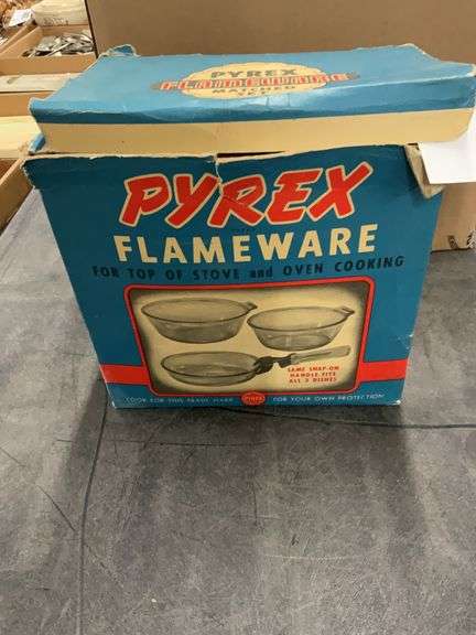 Pyrex Flameware Cookware Pyrex Flameware 4-Piece Stove/Oven Set in Original Box - Hamilton ...