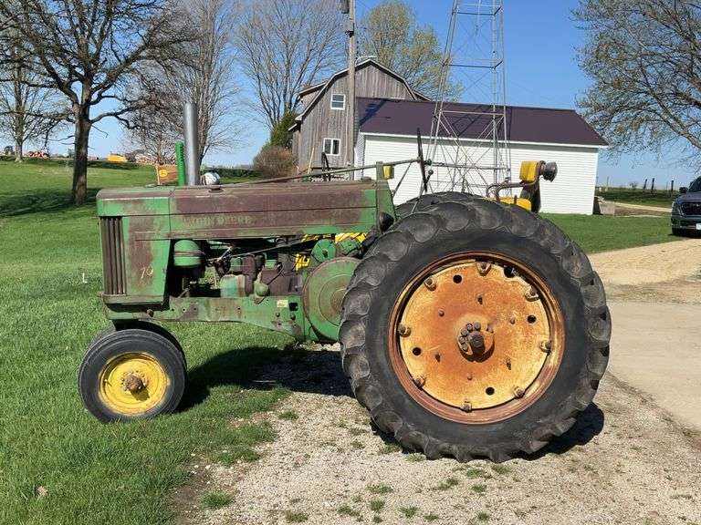 1954 John Deere 70 All Fuel NF Roll-O-Matic Rock Shaft Electric Start Power