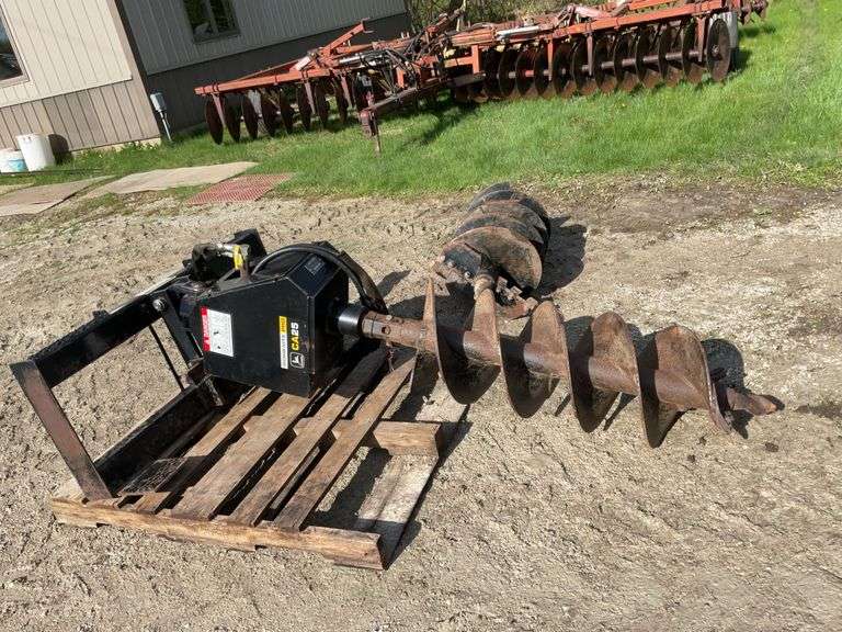 JD CA25 Worksite Pro skid loader mount auger w/ 15” bit