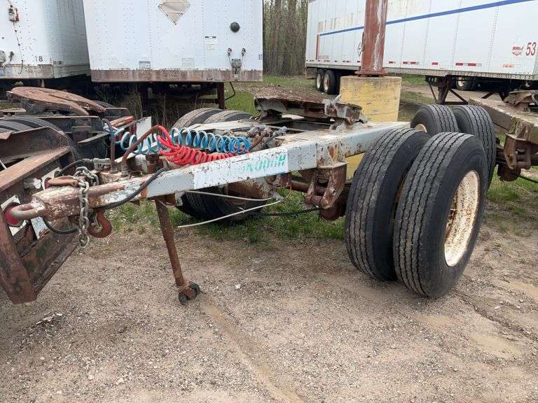 1992 Monon Single Semi Converter Dolly Spring Ride 24.5 Tires Wheels Move F