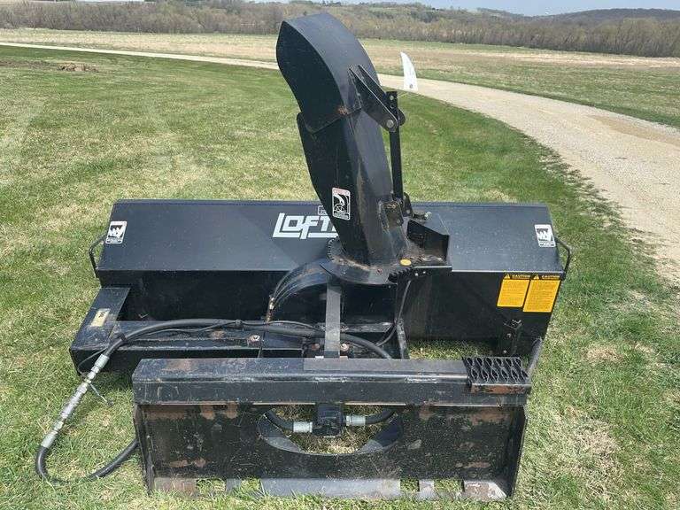 Loftness 78" Skid Mount Snow Blower, Electric Drive Spout, Clean, SN: 01BA1