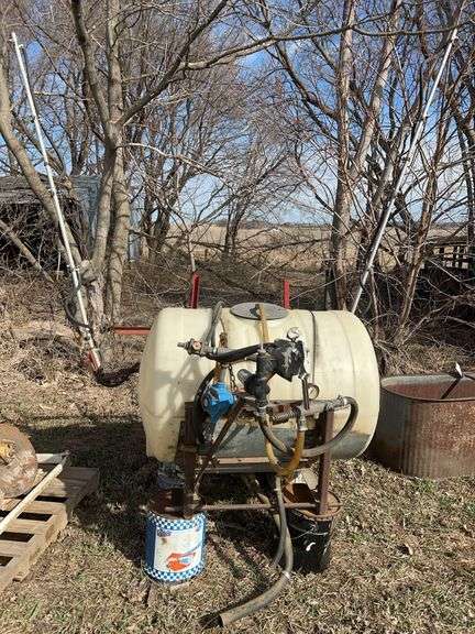 3 PT 150 Gallon Sprayer, Poly Tank, Pump, Controls, (approximately 20’ Boom