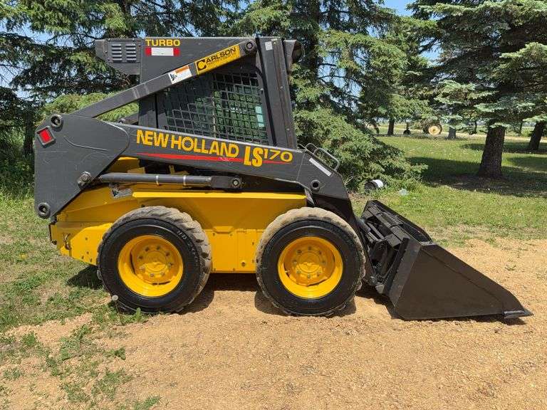 2003 New Holland LS 170 Skid Loader, 1,018 Hrs, One Owner Machine, Enclosed