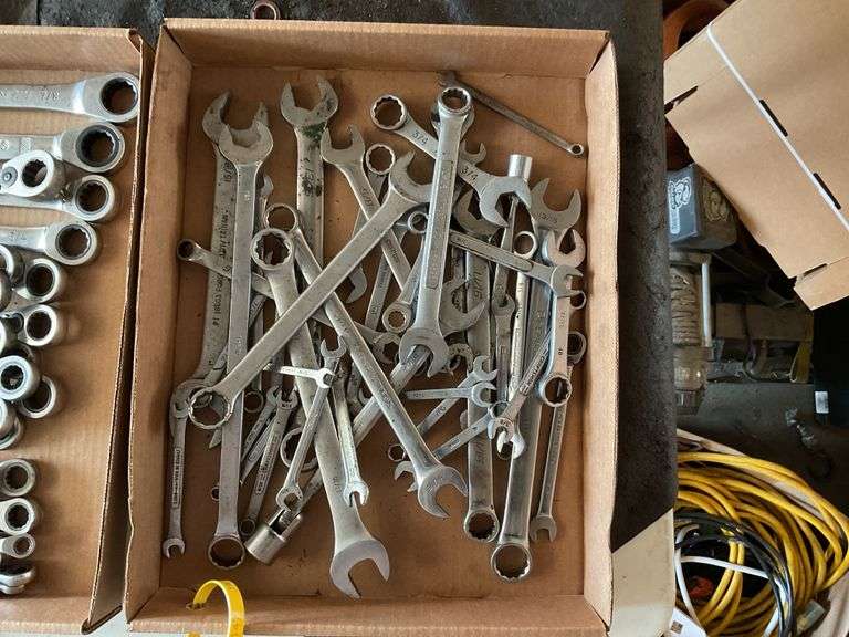 Box of misc. end wrenches, standard