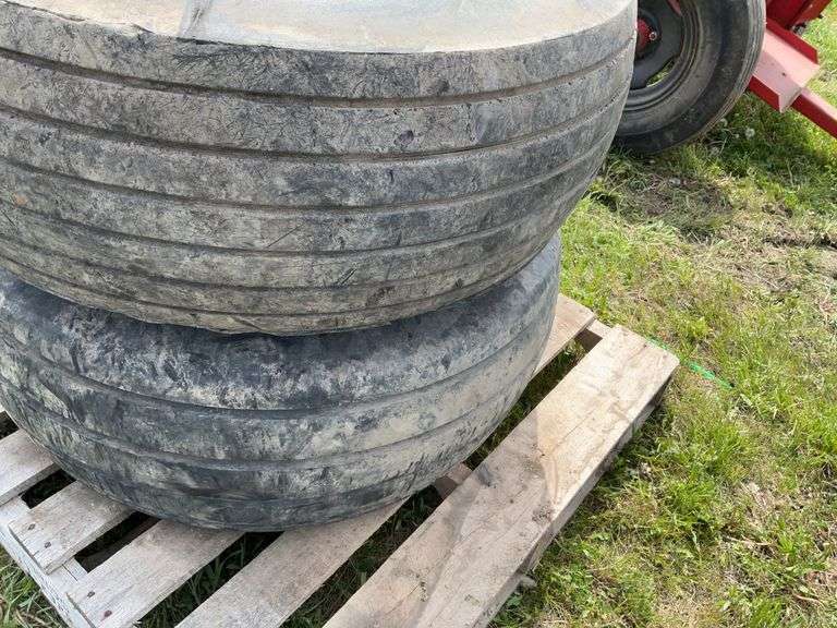 (2) 14L-16.1 Implement tires & rims