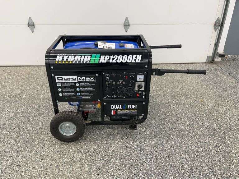 Duro Max Model XP 12000 EH Dual Fuel Hybrid Elite Generator Electric Start