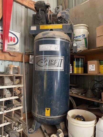 C-Aire II 6HP 230V 60 Gallon Air Compressor, Tank Needs Repair