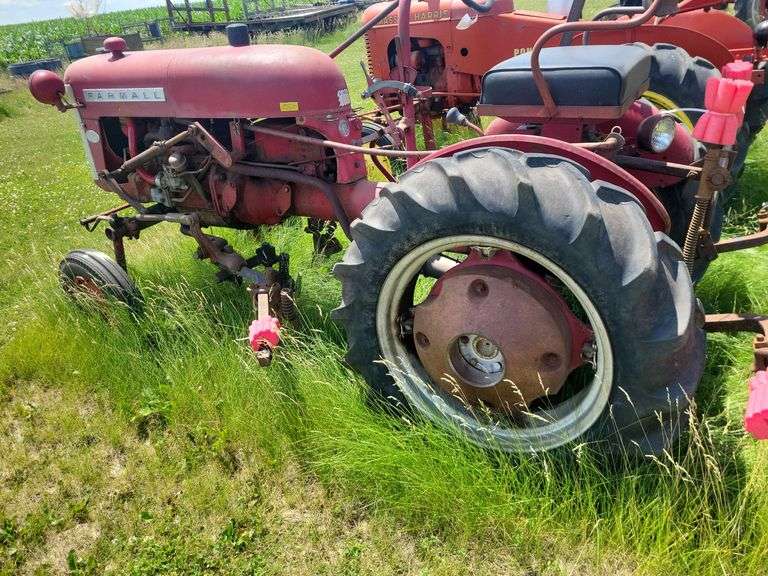 1959 Farmall Cub, WF, With Mounted Cultivator, Gas, 9-24 Tires, Rear Wheel