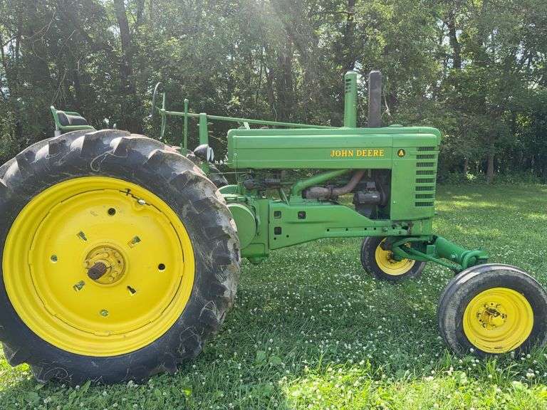 John Deere Model A Tractor, Wide Front, Rock Shaft Electric Start, Non-Runn