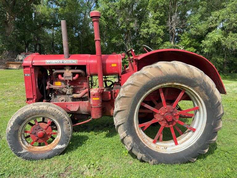 McCormick-Deering Model W-30 Gas Tractor, Belt Pulley, PTO, 10-36 Tires On 