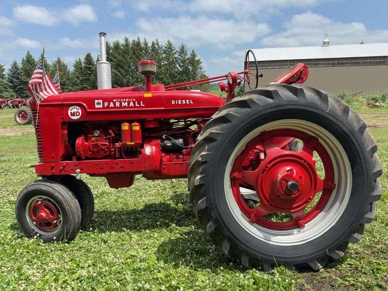 1951 McCormick Farmall Model Super MD Tractor, Restored, Diesel, Narrow Fro