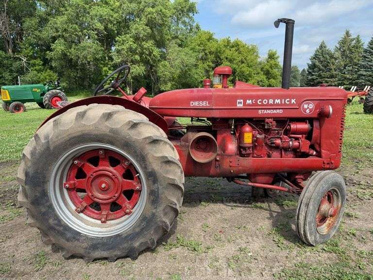 McCormick Model WD-6 Standard Diesel Tractor, Belt Pulley, Fenders, Draw Ba