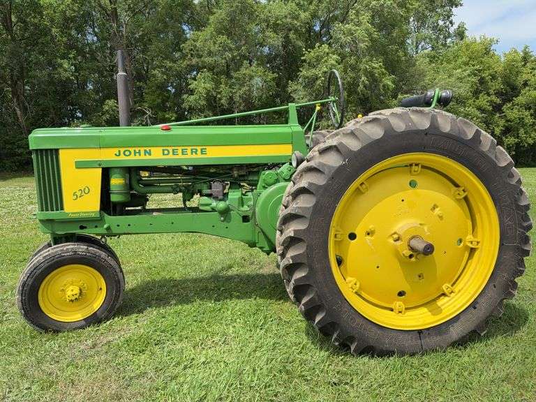 1957 John Deere Model 520 Tractor, Restored, Gas, NF, Power Steering, Roll-
