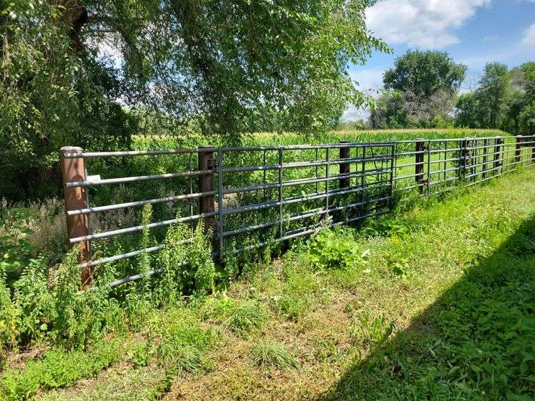 (7) Section Of 4'x20' Continuous Fencing, Sells With (7) 14' Gates, AUCTION