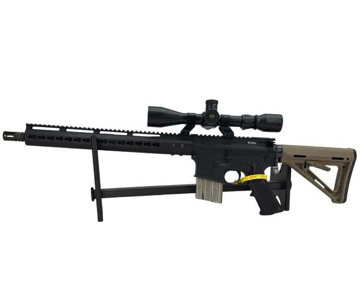 Anderson Arms AM-15 Semi Auto Rifle, .223, SN: 16446514, Pine Ridge 3-12x40 SF Scope, Magpul Extendable Stock, 10 Round Aluminum Mag