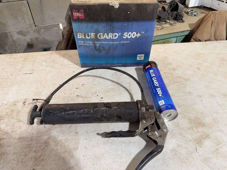 (11) Cartridges Of Cenex Blue Gard 500+ Grease, Pistol Grip Grease Gin