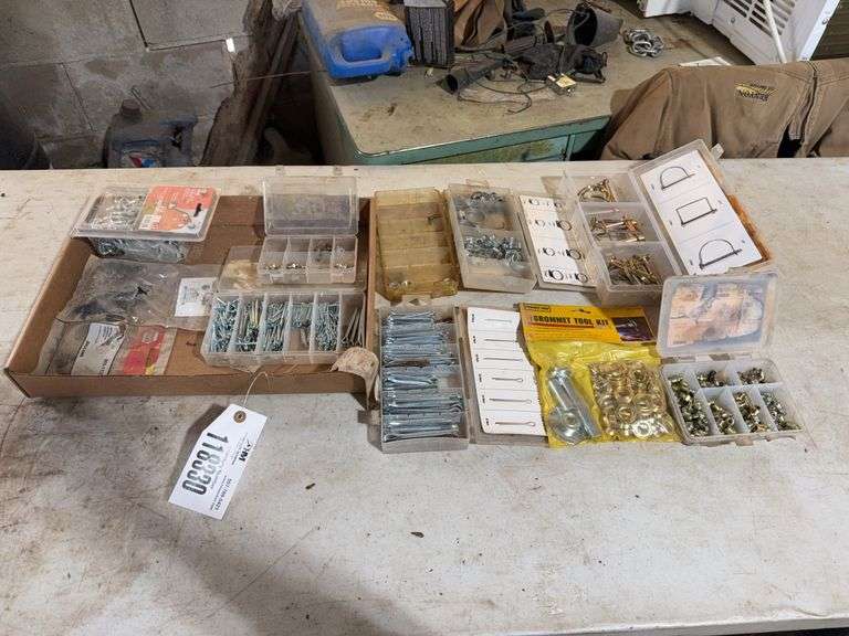 Cotter Pin Assortment Sets, Hose Clamp Set, Grease Fittings, 10’ Chain