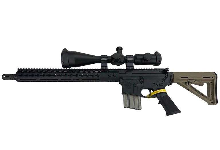 Anderson Arms AM-15 Semi Auto Rifle, .223, SN:16446950, CounterSniper 3-25x56 Scope, Magpul Extendable Stock, Leupold Scope Cover