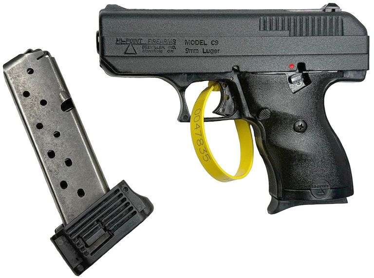Hi-Point C9 Semi-Automatic Pistol, SN: P1588266 9mm Luger, 8 Round Factory Mag, 10 Round Extended Grip Mag