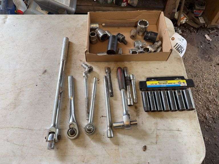 1/2” And 3/4” Drive Sockets, Ratchets, Breaker Bars