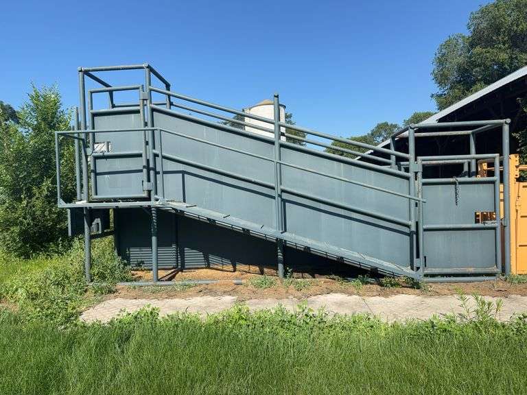20' Long, Freestanding Loading Chute, Ground Load or Incline, Approximately