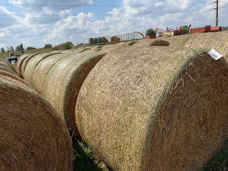 (10) 4’x5’ Barley Straw Round Bales, Selling 10x$