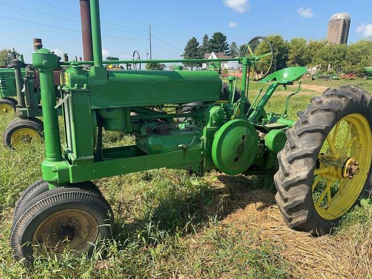 1935 John Deere Unstyled A Gas Tractor, Narrow Front, 12.4-36 Rear Tires On